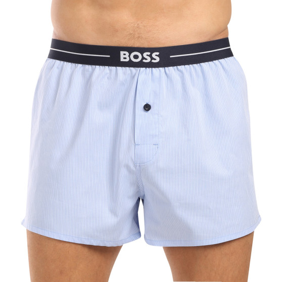 3PACK tarka BOSS férfi klasszikus boxeralsó (50505677 460)