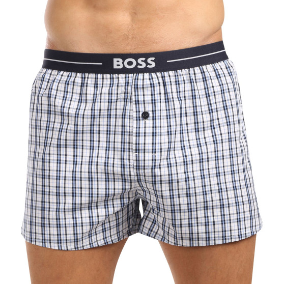 3PACK tarka BOSS férfi klasszikus boxeralsó (50505677 460)