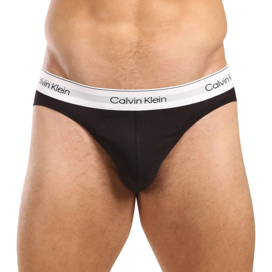 3PACK Fekete Calvin Klein férfi slip alsónadrág (NB3961A-UB1)