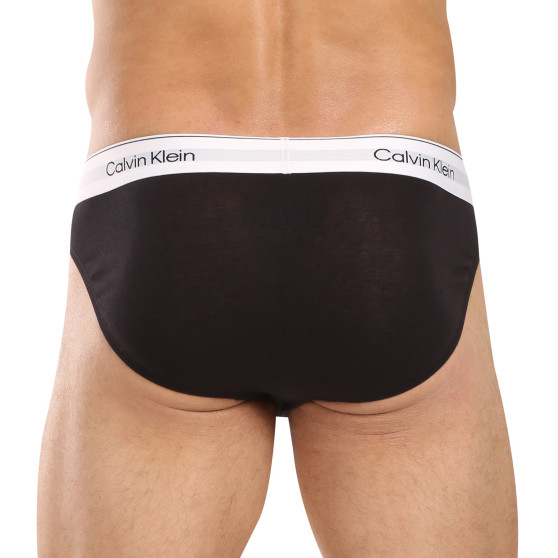 3PACK Fekete Calvin Klein férfi slip alsónadrág (NB3961A-UB1)