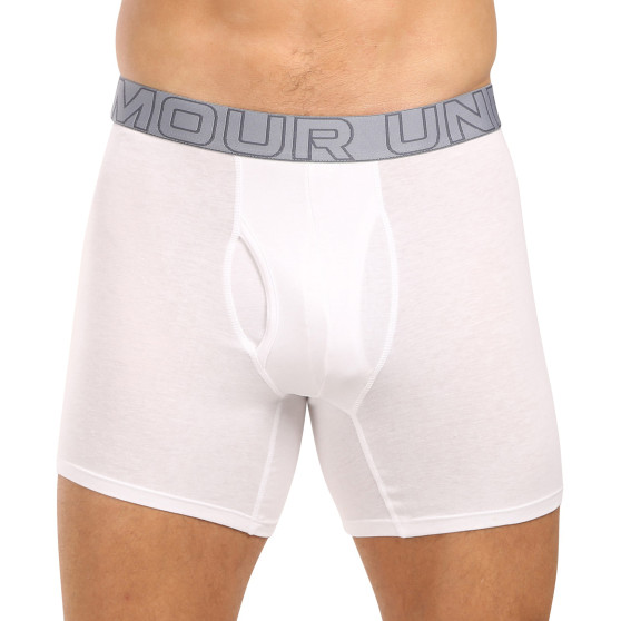 3PACK fehér Under Armour férfi boxeralsó (1383889 100)