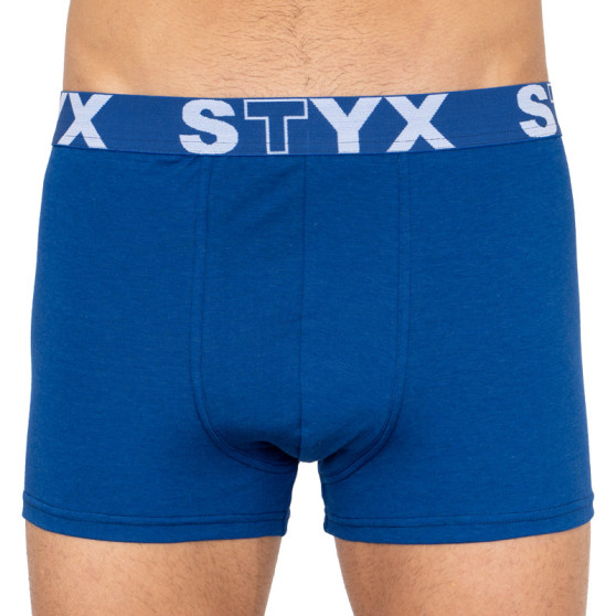 5PACK férfi boxeralsó Styx sport gumi túlméretezett fekete (5R960)