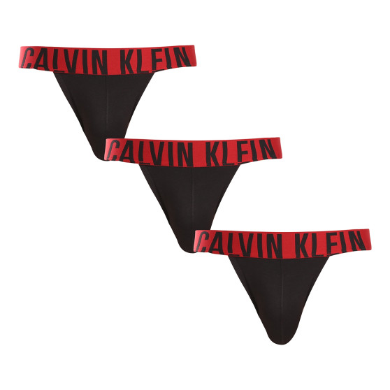 3PACK Fekete Calvin Klein férfi jocks (NB3606A-Q5X)