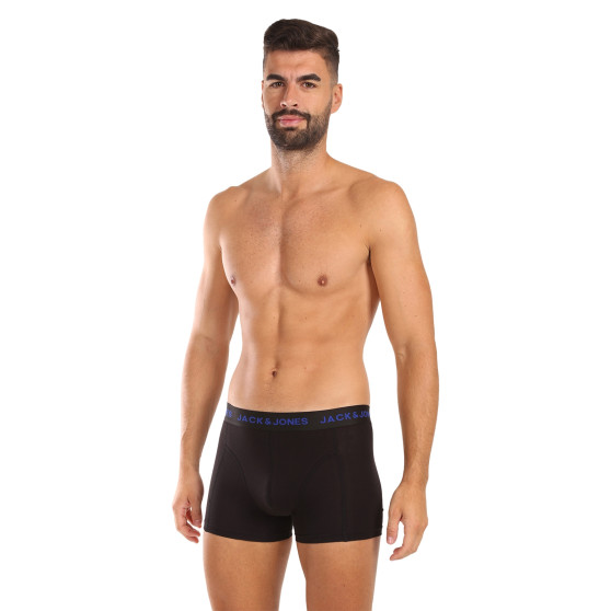 5PACK fekete Jack and Jones férfi boxeralsó (12242494)