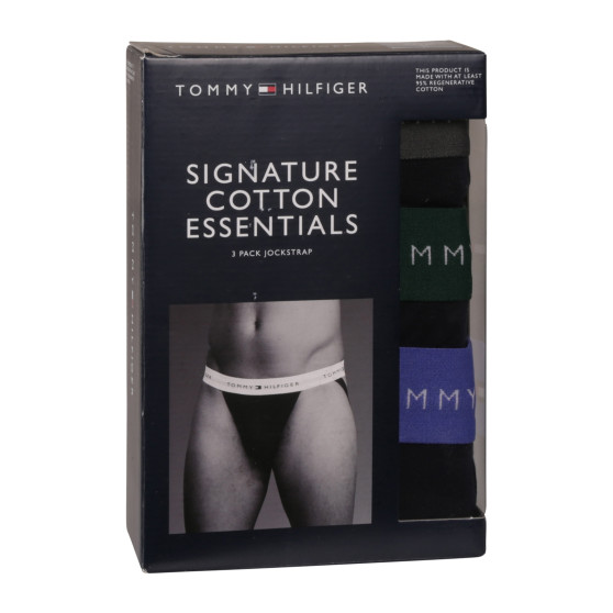 3PACK Fekete Tommy Hilfiger férfi jocks (UM0UM03384 0UI)