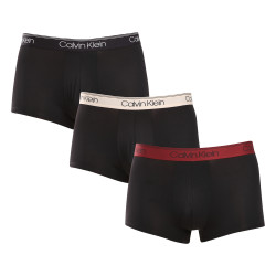 3PACK fekete Calvin Klein férfi boxeralsó (NB3075A-7V1)