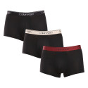 3PACK fekete Calvin Klein férfi boxeralsó (NB2569A-Q84)