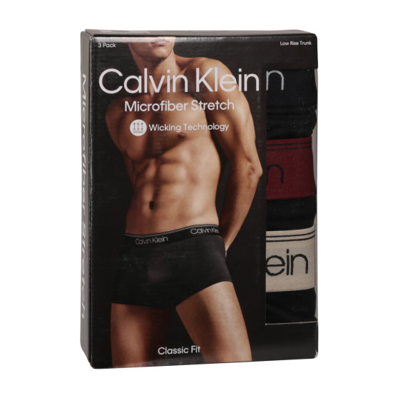 3PACK fekete Calvin Klein férfi boxeralsó (NB2569A-Q84)