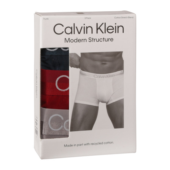 3PACK többszínű Calvin Klein férfi boxeralsó (NB2970A-PZN)