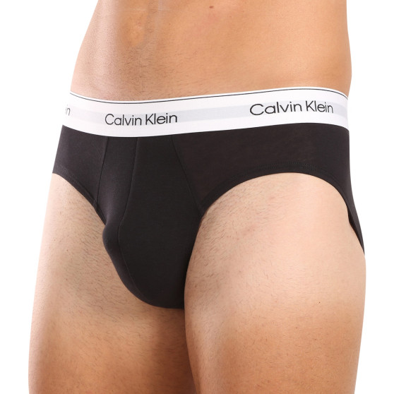 3PACK Fekete Calvin Klein férfi slip alsónadrág (NB3962A-UB1)