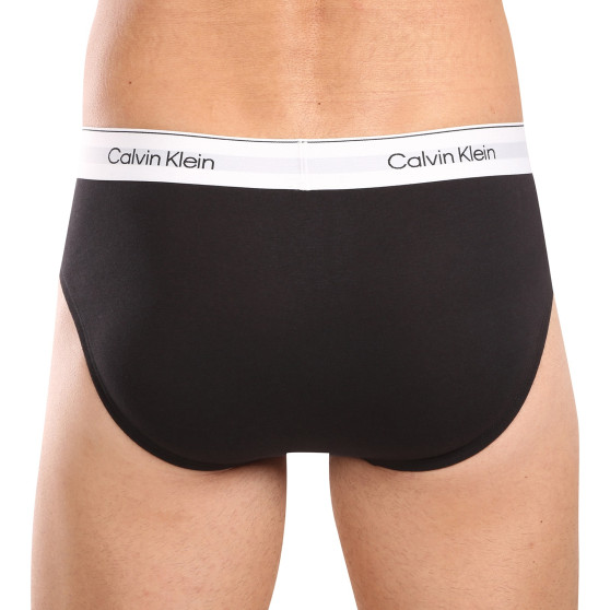 3PACK Fekete Calvin Klein férfi slip alsónadrág (NB3962A-UB1)