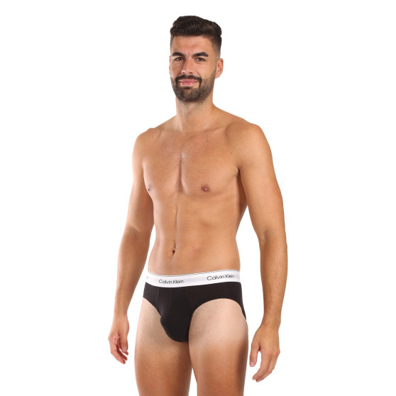 3PACK Fekete Calvin Klein férfi slip alsónadrág (NB3962A-UB1)