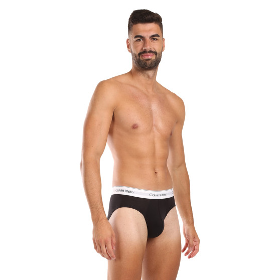 3PACK Fekete Calvin Klein férfi slip alsónadrág (NB3962A-UB1)