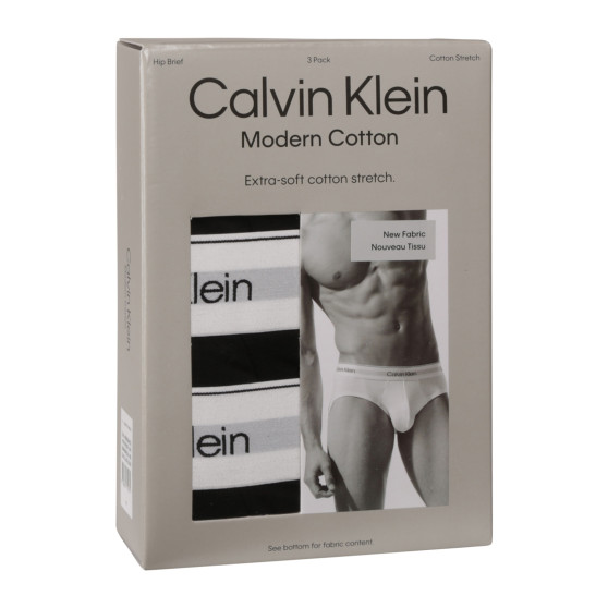 3PACK Fekete Calvin Klein férfi slip alsónadrág (NB3962A-UB1)