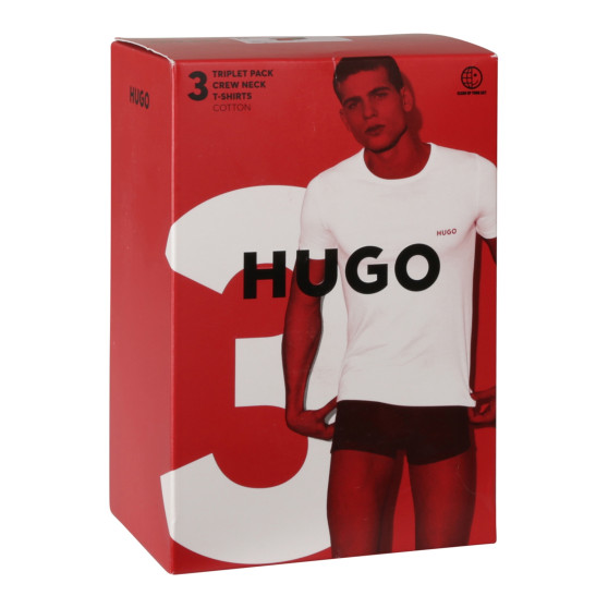 3PACK tarka HUGO férfi póló (50480088 985)