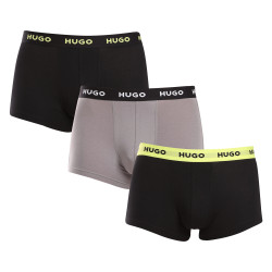 3PACK többszínű HUGO férfi boxeralsó (50517878 986)