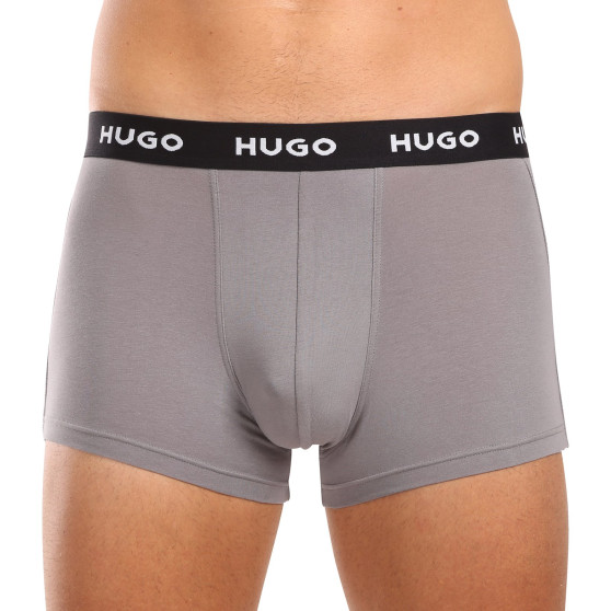 3PACK többszínű HUGO férfi boxeralsó (50517878 986)