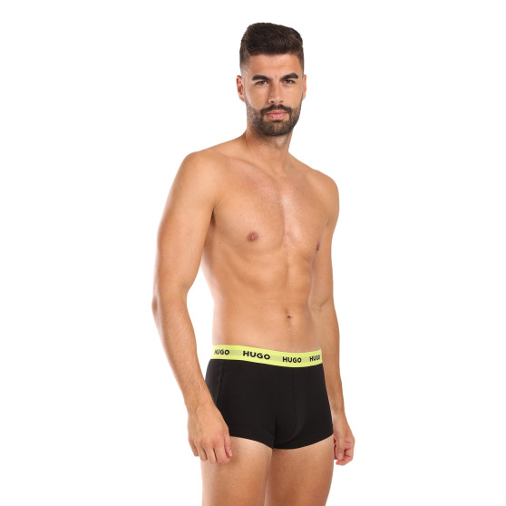 3PACK többszínű HUGO férfi boxeralsó (50517878 986)