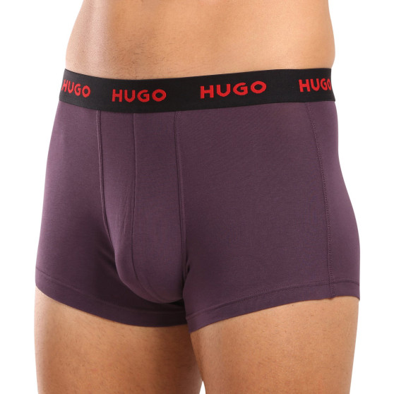 3PACK többszínű HUGO férfi boxeralsó (50517878 987)