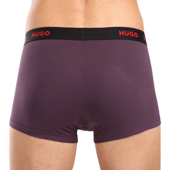 3PACK többszínű HUGO férfi boxeralsó (50517878 987)