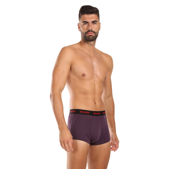 3PACK többszínű HUGO férfi boxeralsó (50517878 987)