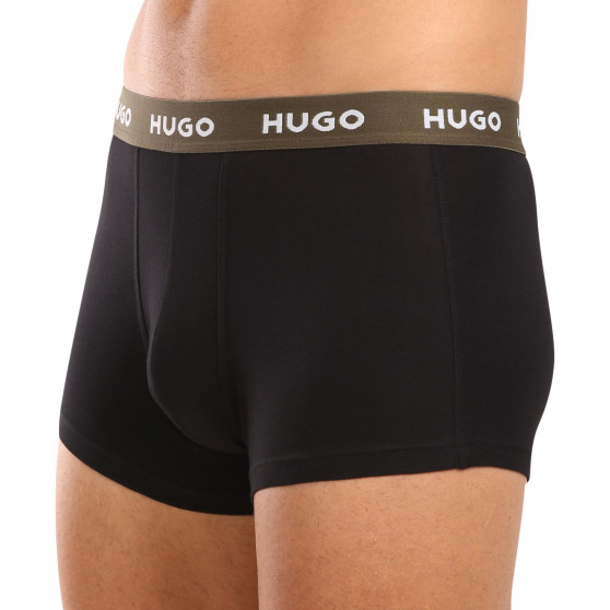 3PACK fekete HUGO férfi boxeralsó (50517878 988)