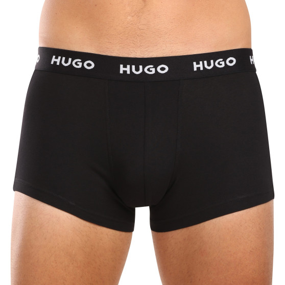 3PACK fekete HUGO férfi boxeralsó (50517878 988)