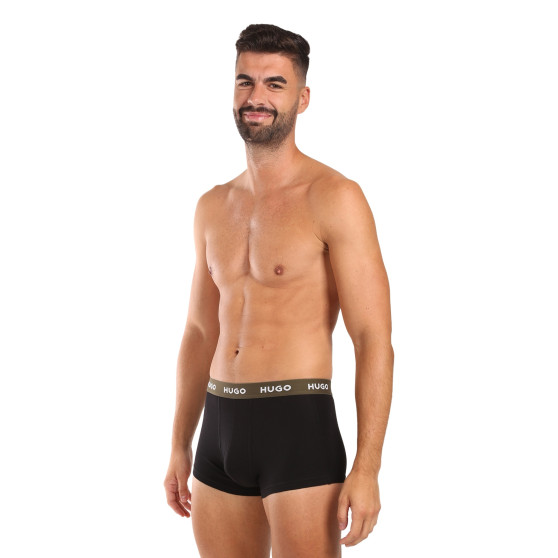 3PACK fekete HUGO férfi boxeralsó (50517878 988)