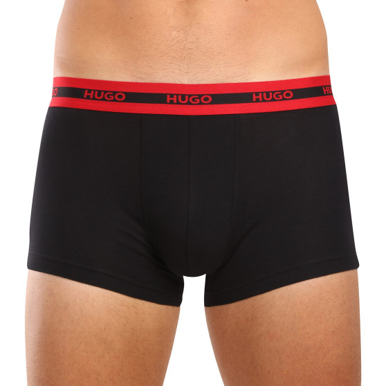 3PACK többszínű HUGO férfi boxeralsó (50517883 960)