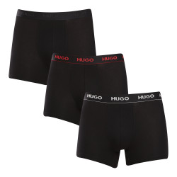 3PACK fekete HUGO férfi boxeralsó (50517886 991)