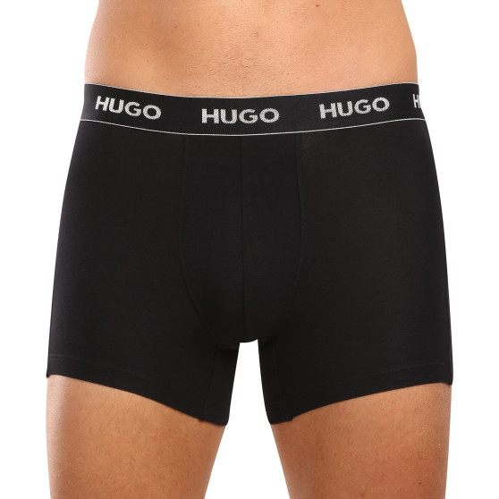 3PACK fekete HUGO férfi boxeralsó (50517886 991)