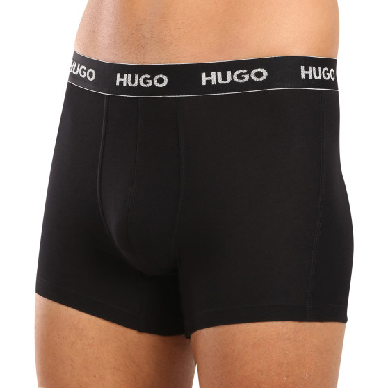 3PACK fekete HUGO férfi boxeralsó (50517886 991)