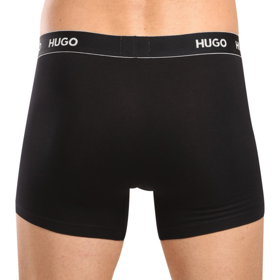 3PACK fekete HUGO férfi boxeralsó (50517886 991)