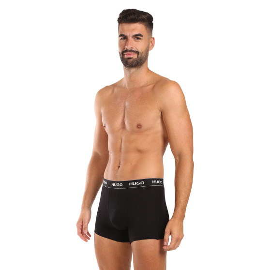 3PACK fekete HUGO férfi boxeralsó (50517886 991)