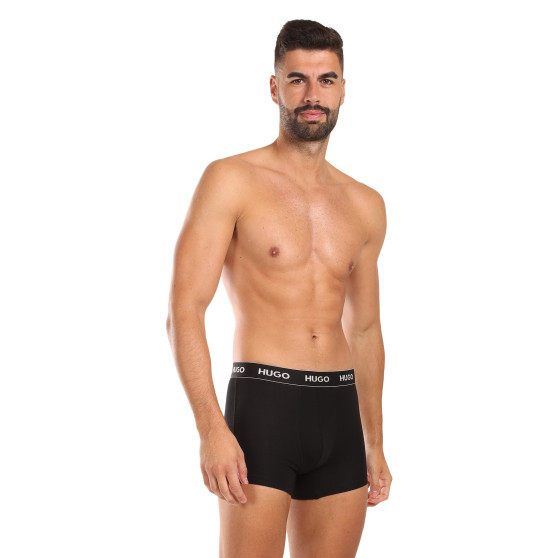 3PACK fekete HUGO férfi boxeralsó (50517886 991)