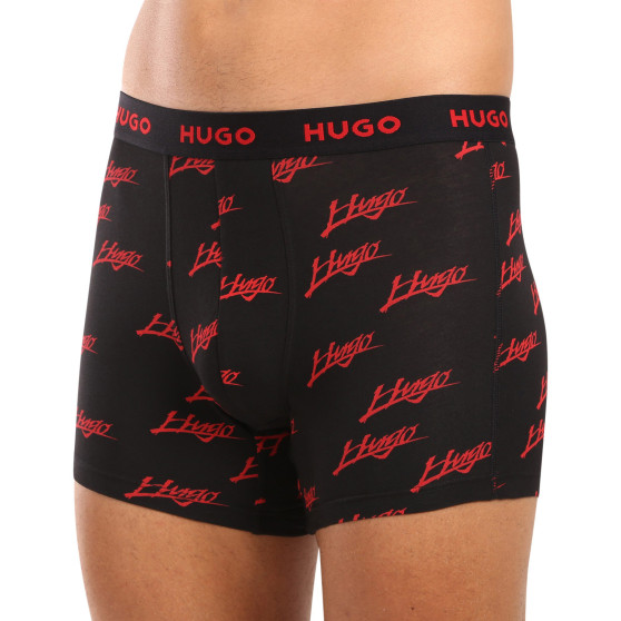 3PACK többszínű HUGO férfi boxeralsó (50517887 984)