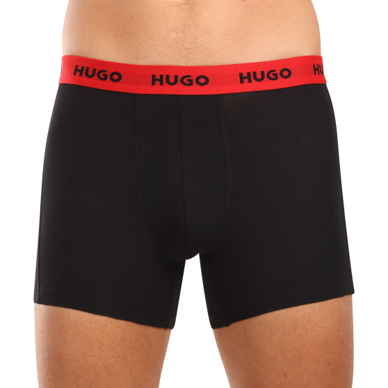 3PACK többszínű HUGO férfi boxeralsó (50517887 984)