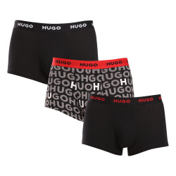 3PACK többszínű HUGO férfi boxeralsó (50517894 980)