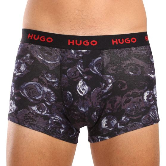 3PACK többszínű HUGO férfi boxeralsó (50517894 982)