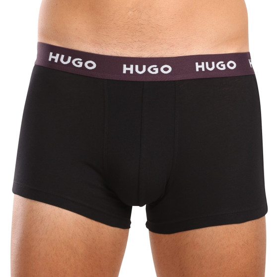 3PACK többszínű HUGO férfi boxeralsó (50517894 982)