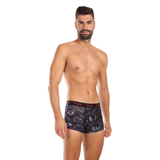 3PACK többszínű HUGO férfi boxeralsó (50517894 982)