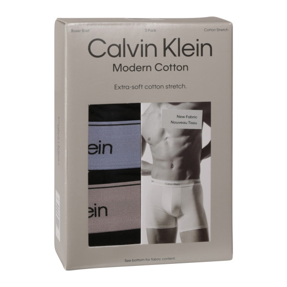 3PACK fekete Calvin Klein férfi boxeralsó (NB3964A-U2Y)