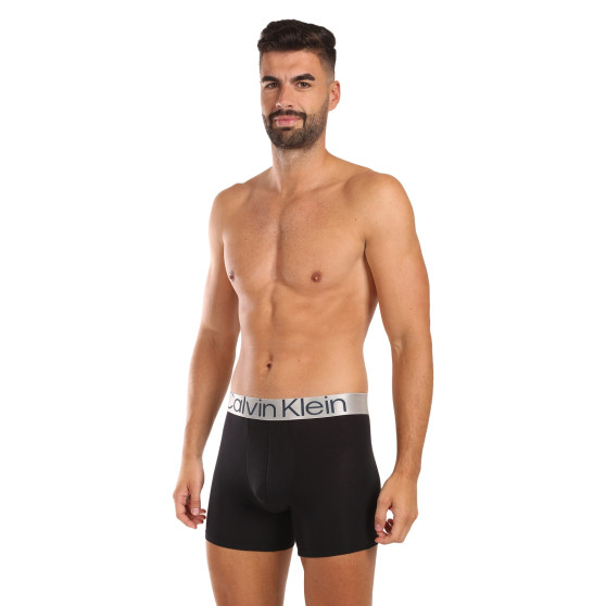 3PACK fekete Calvin Klein férfi boxeralsó (NB3131A-PZE)