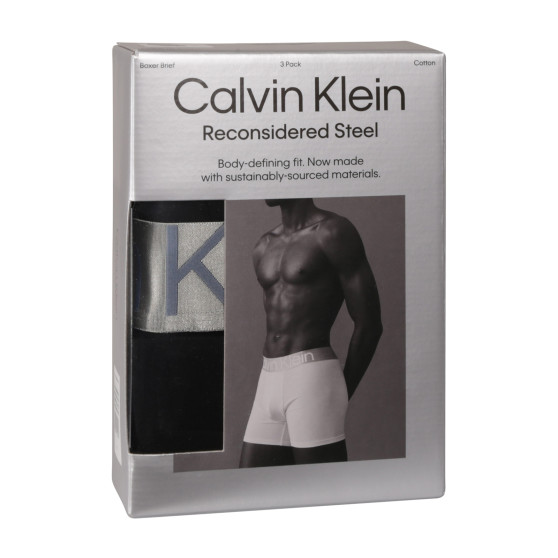 3PACK fekete Calvin Klein férfi boxeralsó (NB3131A-PZE)