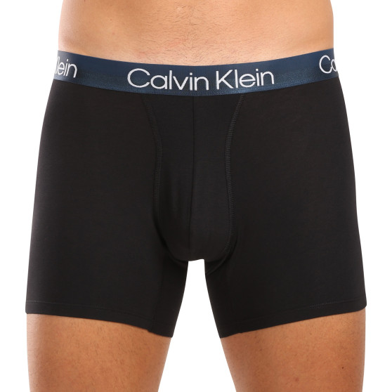 3PACK fekete Calvin Klein férfi boxeralsó (NB2971A-PZI)