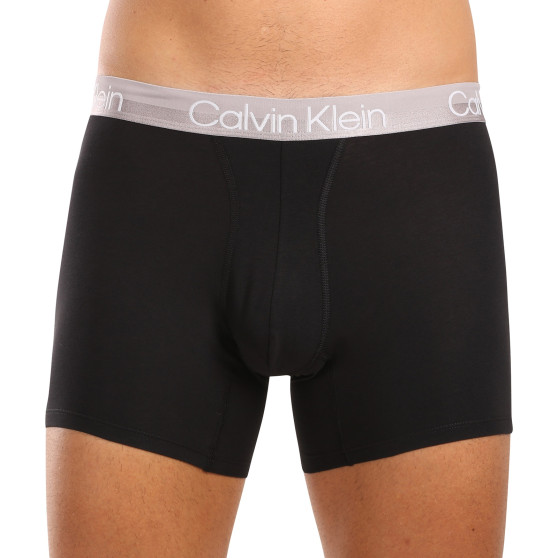 3PACK fekete Calvin Klein férfi boxeralsó (NB2971A-PZI)