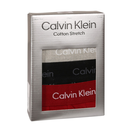 3PACK többszínű Calvin Klein férfi boxeralsó (NB3057A-QYP)