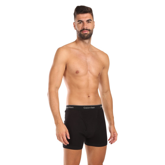 3PACK fekete Calvin Klein férfi boxeralsó (NB4003A-001)