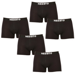 5PACK fekete Nedeto férfi boxeralsó (5NB001b)