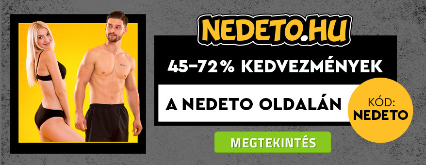 45-72 % kedvezmények a Nedeto oldalán